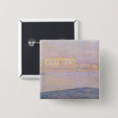 Ducal Palast Claude Monets | von San Giorgio, 1908 Button (Vorne & Hinten)