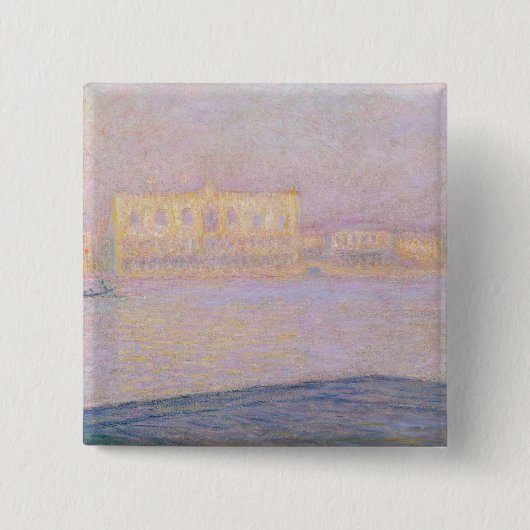 Ducal Palast Claude Monets | von San Giorgio, 1908 Button (Vorderseite)