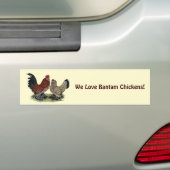D'Uccle Bantams: Mille Fleur Autoaufkleber (Auf Auto)
