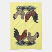 D'Uccle Bantams: Mille Fleur Handtuch (Vertikal)