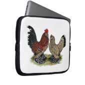 D'Uccle Bantams: Mille Fleur Laptopschutzhülle (Vorne Rechts)