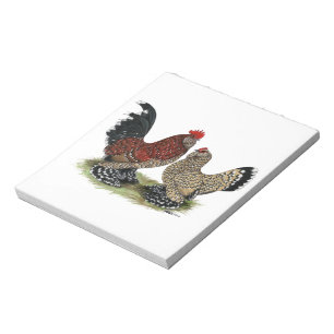 D'Uccle Bantams: Mille Fleur Notizblock