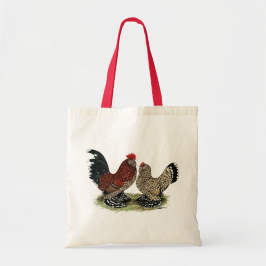 D'Uccle Bantams: Mille Fleur Tragetasche (Vorne)
