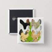 D'Uccles 6 Hens Button (Vorne & Hinten)