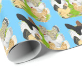 D'Uccles 6 Hens Geschenkpapier (Rolleneckpunkt)