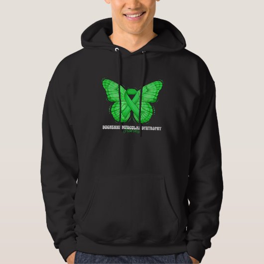 Duchenne Muscular Dystrophy Awareness Month Green Hoodie (Vorderseite)