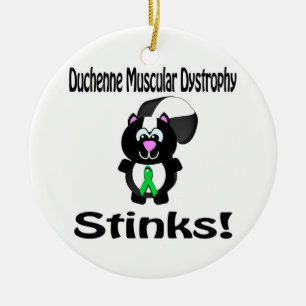 Duchenne Muscular Dystrophy Stinks Skunk Awareness Keramikornament