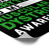 Duchenne Muskeldystrophie Bewusstsein Poster (Ecke)
