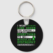 Duchenne Muskeldystrophie Bewusstsein Schlüsselanhänger (Rückseite)