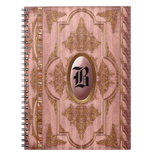 Duchess Marta viktorianisches Monogramm Notizblock (Vorderseite)