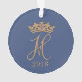 Duchess Meghan Sussex Royal Wedding 2018 Ornament (Rückseite)