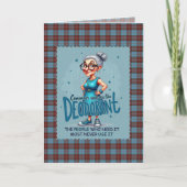 Duchess of Kent Scottish Tartan Humorous Birthday Karte (Vorderseite)