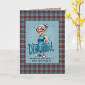 Duchess of Kent Scottish Tartan Humorous Birthday Karte (Gelbe Blume)