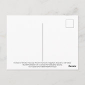 Duchess von Windsor Flamingo Brooch Postkarte (Rückseite)