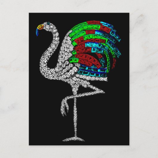 Duchess von Windsor Flamingo Brooch Postkarte (Vorderseite)
