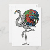 Duchess von Windsor Flamingo Brooch Postkarte (Vorne/Hinten)