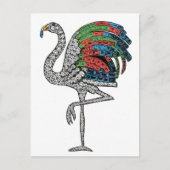 Duchess von Windsor Flamingo Brooch Postkarte (Vorderseite)