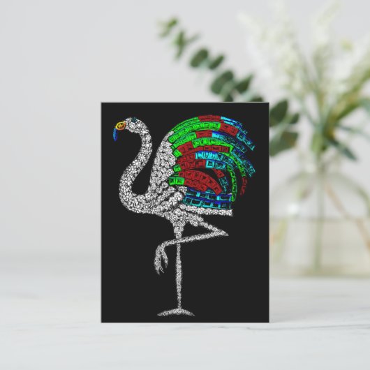 Duchess von Windsor Flamingo Brooch Postkarte (Stehend Vorderseite)