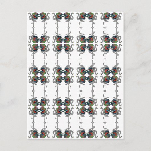 Duchess von Windsor Flamingo Brooch Postkarte (Vorderseite)