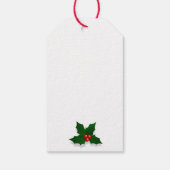 DUCHSHUND TRAGEN WEIHNACHTSMANNMÜTZE CHRISTMAS GIF GESCHENKANHÄNGER (Rückseite)