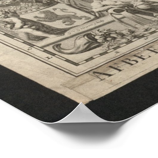 Duchy of Brabant with Adjacent Provinces Map, 1712 Poster (Ecke)