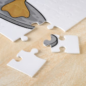 Duck als Bodybuilder mit Dumbells Puzzle (Seite)