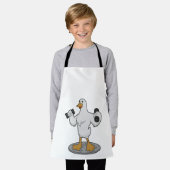 Duck als Bodybuilder mit Dumbells Schürze (Getragen)