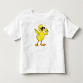 Duck als Sänger mit Mikrofon Kleinkind T-shirt (Vorderseite)
