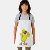 Duck als Sänger mit Mikrofon Schürze (Insitu)