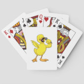 Duck als Sänger mit Mikrofon Spielkarten (Rückseite)