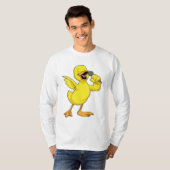 Duck als Sänger mit Mikrofon T-Shirt (Vorne ganz)