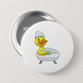 Duck am Baden mit Badewanne & Schaumbad Button (Vorne & Hinten)