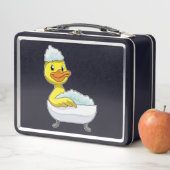 Duck am Baden mit Badewanne & Schaumbad Metall Brotdose (Beispiel)