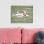 Duck am Canvas-See Print Leinwanddruck (Insitu (Wohnzimmer))