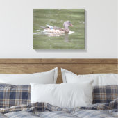 Duck am Canvas-See Print Leinwanddruck (Insitu (Schlafzimmer))