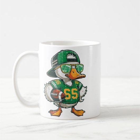 Duck American Football Sungles Cool Srts Men Boys Kaffeetasse (Links)