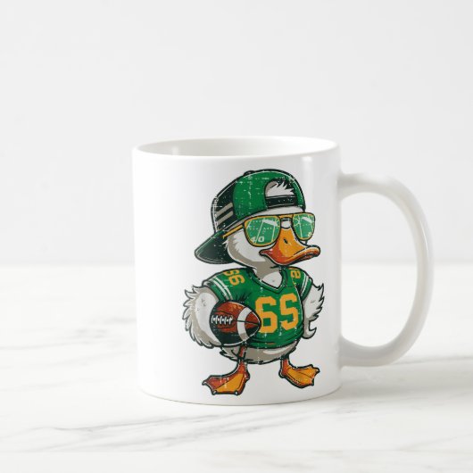 Duck American Football Sungles Cool Srts Men Boys Kaffeetasse (Rechts)