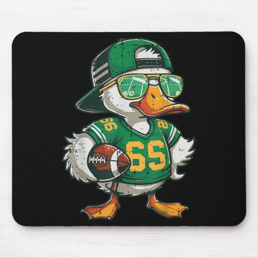 Duck American Football Sungles Cool Srts Men Boys Mousepad (Vorne)