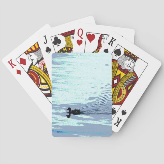 Duck and Lake Ripples Playing Cards Spielkarten (Rückseite)