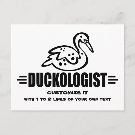 Duck anpassen postkarte (Vorderseite)