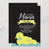 Duck Aquatic Gender Neutral Baby Dusche Einladung (Vorne/Hinten)