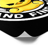 Duck Around And Find Out I Love Duck Lover Funny R Poster (Ecke)