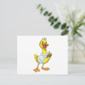 Duck as Nurse with Heart Postkarte (Stehend Vorderseite)