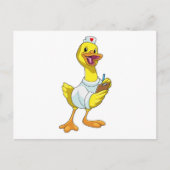Duck as Nurse with Heart Postkarte (Vorderseite)
