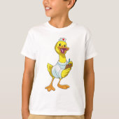 Duck as Nurse with Heart T-Shirt (Vorderseite)