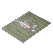 Duck auf dem Notebook-See Notizblock (Linke Seite)