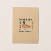Duck Baby Dusche Einladung