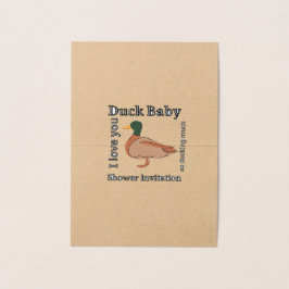 Duck Baby Dusche Einladung