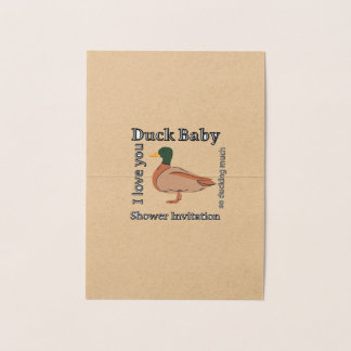 Duck Baby Dusche Einladung