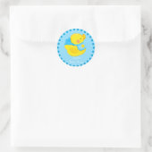 Duck Baby Showaufkleber Runder Aufkleber (Tasche)